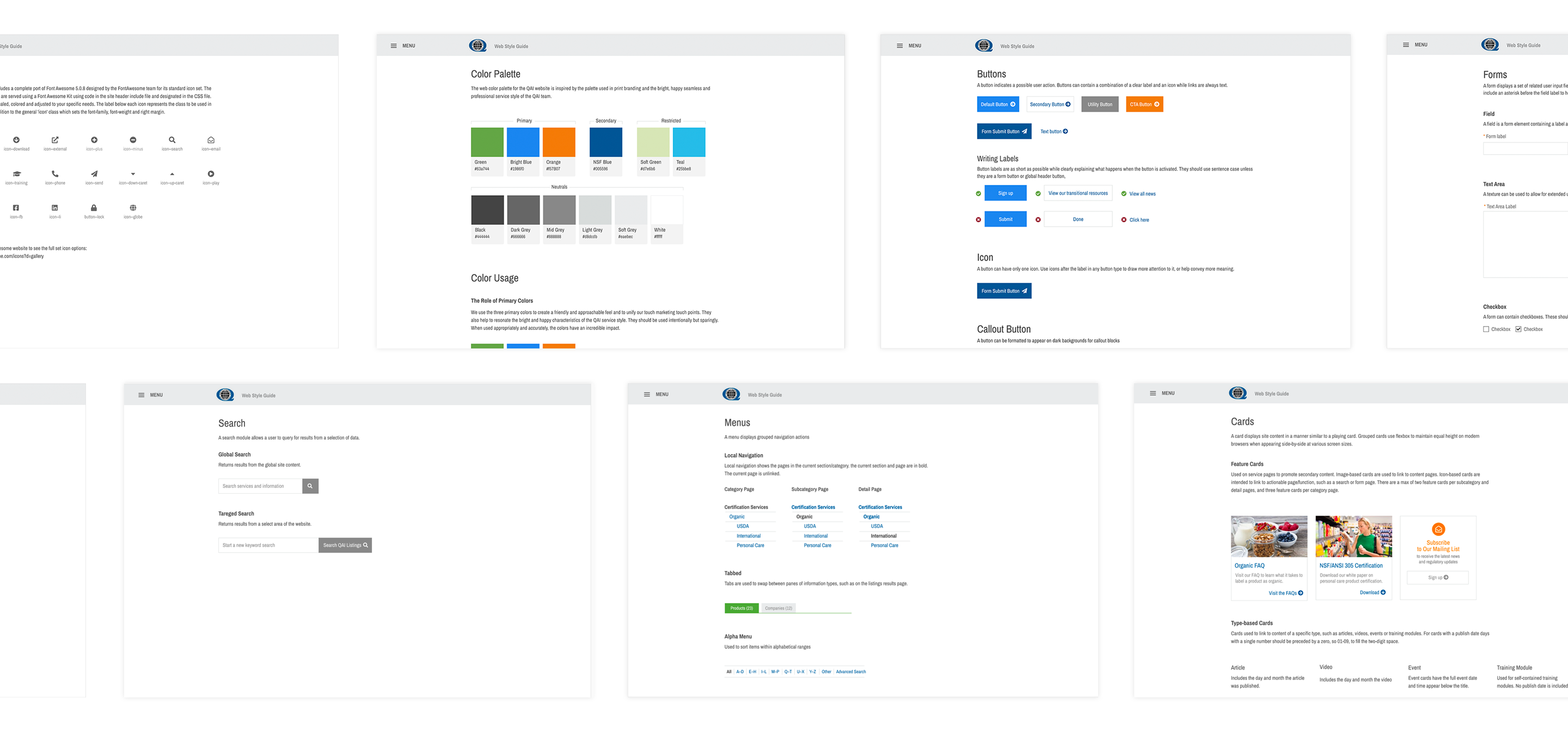 QAI website style guide